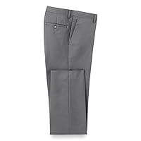 Paul Fredrick Men's Classic Fit Wool Gabardine Flat Front Pants