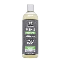 Men All Natural Body and Face Wash 16 oz