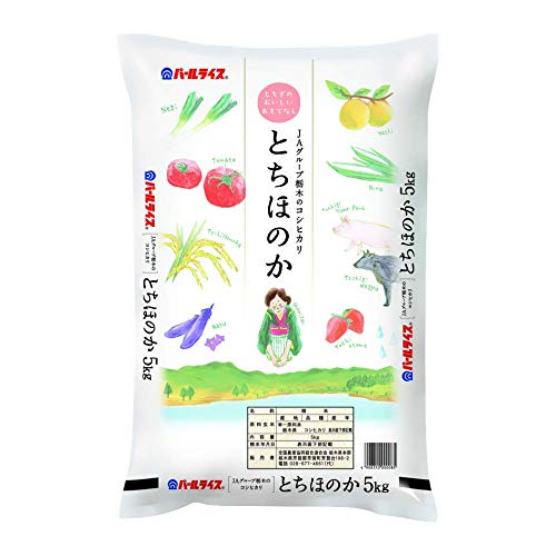 [Product of Japan] Japanese Tochihonoka Milled Koshihikari Sushi Rice, White Short Grain (Tochigi Prefecture) 【精米】栃木県産コシヒカリ - 11 Pound / 5KG