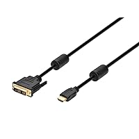 Monoprice 6ft 28AWG High Speed HDMI to DVI Adapter Cable w / Ferrite Cores - Black