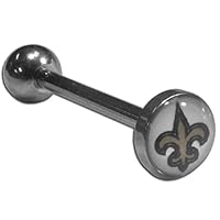 NFL Inlaid Barbell Tongue Ring