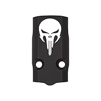 NDZ Performance Optic RMR Cover Plate for Smith & Wesson M&P Shield Plus 9mm Laser Engraved Anodzied Aluminum in Black - Choose Design