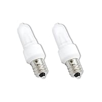 Technical Precision 60 Watt KX60FR/E12 JD Replacement Bulb 120V 60W T3 Krypton Replacement Bulb - Frosted - 2700K Warm White - 2 Pack
