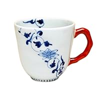 有田焼やきもの市場 Mug Ceramic Coffee Japanese Arita Imari ware Made in Japan Porcelain Hana obi karakusa Red