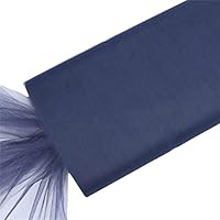 BalsaCircle 54-Inch x 120 feet Navy Blue Large Net Tulle Fabric by The Bolt - Wedding Party Decorations Sewing DIY Crafts Costumes