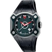 Ducati Corse CW001 9 Gents Stainless Steel Case Black Rubber Strap Watch