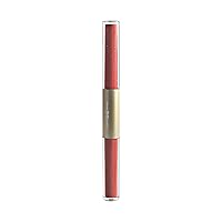 6 Colors 2 In 1 Double End Lip Gloss Velvet & Finish Liquid Lipstick Long Lasting Glossy Lip Glaze Plumping Hydrating Fuller Lip Makeup Gift Cute Lipstick (D, A)