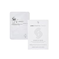 Spa Treatment UMB Stretch iSheet Japanese Under Eye Masks (32 Sheets) - Effective Anti-Aging Under Eye Patches for Dark Circles, Dry, Dull Skin Around the Eyes - Moisturize and Refresh your Skin