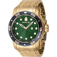 Invicta Men's Pro Diver 48mm Stainless Steel Quartz Watch, Gold (Model: 47008)
