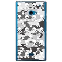 Second Skin Skull Monogram Urban Camouflage (Clear) Design by ROTM/for AQUOS Crystal 2 / SoftBank SSHCR2-PCCL-202-Y083