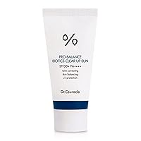 [Dr.Ceuracle] Pro Balance Biotics Clear Up Sun SPF 50+ PA+++ (1.7 fl.oz) | A Probiotics Sunscreen | Tone Correcting, Skin Balancing, Mild Hydrating Sunscreen with strong UV Protection