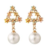 Korean Crystal Earrings for Women Lady Female (GAQ0704)