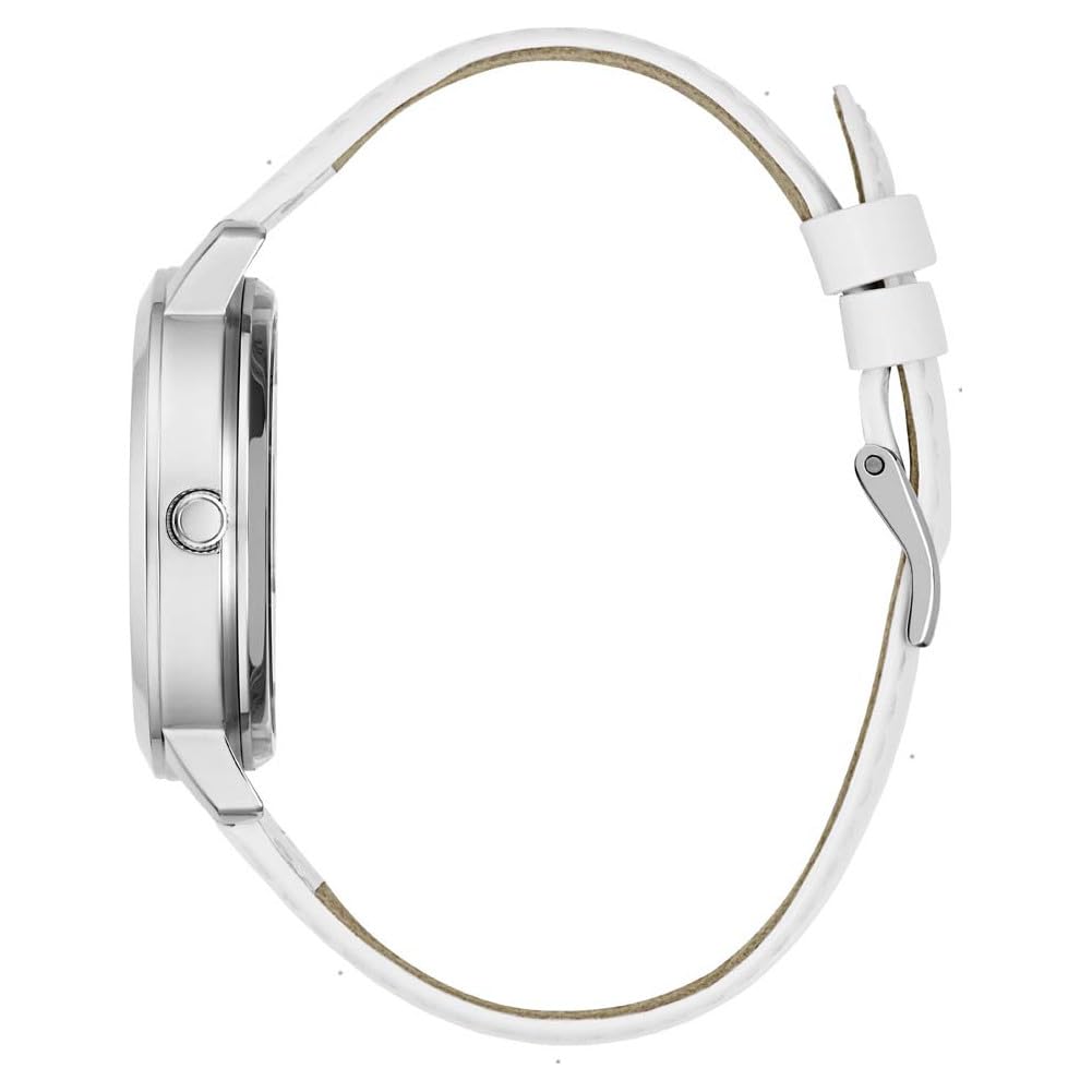 GUESS Women's 36mm Watch - Silver Strap Silver Dial Silver Case