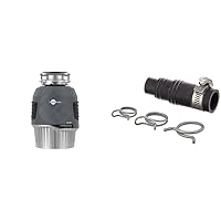 InSinkErator EVOLUTION 1HP 1 HP, Advanced Series Continuous Feed Food Waste Garbage Disposal, Gray & DWC-00 Dishwasher Connector Kit