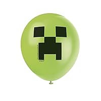 Multicolor Latex Minecraft Balloons (12