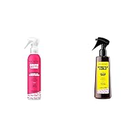 Leave-In Conditioner Spray & Detangler, Grow Long Biotin Anti-Frizz Deep Conditioner For Split Ends & Breakage & Curl It Up Volume Boost Spray, Extra Hold, Strictly Curls