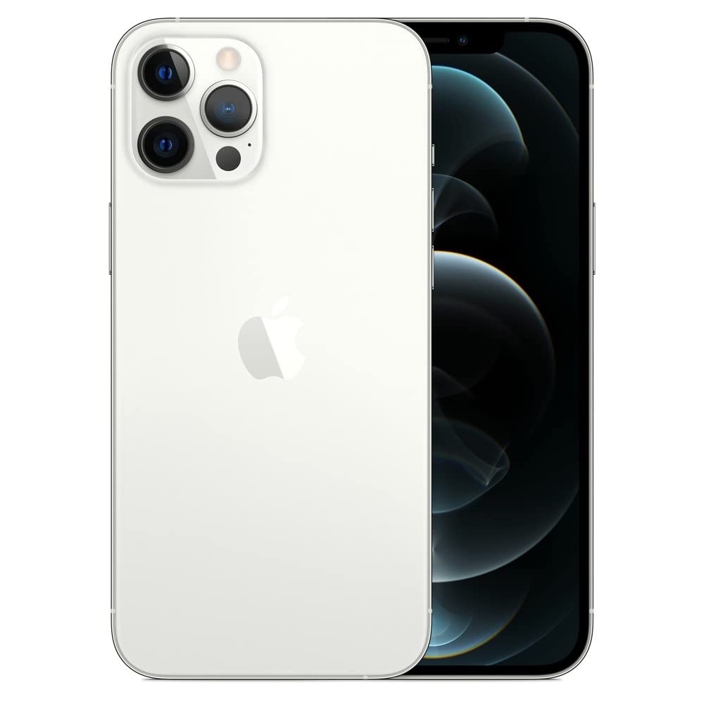 Apple iPhone 12 Pro Max, 128GB, Silver - Fully Unlocked (Renewed)