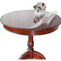 allgemein Customizable 1.0mm Thick Round Hotel Quality Crystal Clear Vinyl Tablecloth Protector Heavy Duty Thick Vinyl Super Clear Tablecloth Cover
