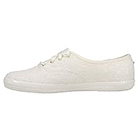 Keds Womens Champion Celebrations Sequin Lace Up Sneakers Shoes Casual - Off White