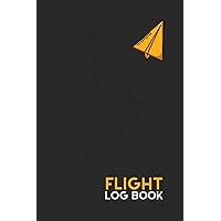 Flight Log Book: Pilot Logbook, Prefessional Pilot's Journal, 120 pages, for Student Pilots, Flight Crew (Elegant Matte Black)