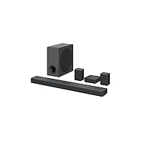 LG S80QR 5.1.3ch Sound bar with 4ch Rear Speakers, Center Up-Firing, Dolby Atmos DTS:X, Works with Airplay2, Spotify HiFi, Alexa, High-Res Audio, IMAX Enhanced, Synergy TV, Meridian (Renewed)