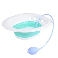Sitz Bath for Toilet Seat,Sitz Bath for Hemorrhoids，Yoni Steam Seat for Toilet - Collapsible, Easy to Store， Discreet Over The Seat Sitz Bath to Treat Postpartum Wounds, Hemorrhoids, Perineal Care.