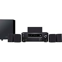 Onkyo HT-S3910 Home Audio Theater Receiver and Speaker Package, Front/Center Speaker, 4 Surround Speakers, Subwoofer and Receiver, 4K Ultra HD (2019 Model) (Renewed)