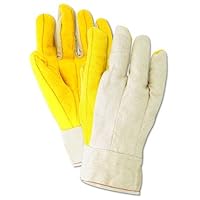 MAGID MultiMaster 64BT Double Palm Gloves with Band Top Cuff, Men's Jumbo Fits X-Large
