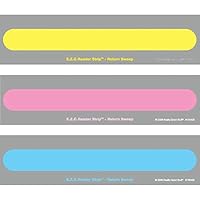 Really Good Stuff E.Z.C. Guided Reading Strips – Extra Wide Return Sweep Strips - See Two Lines of Print at Once – Words Pop into View - Helps Focus and Track - 30 Strips Each of 3 Colors (90 Strips)