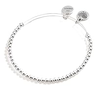 Alex and Ani Accents Beaded Expandable Bangle for Women, Dot Beads, 2 to 3.5 in