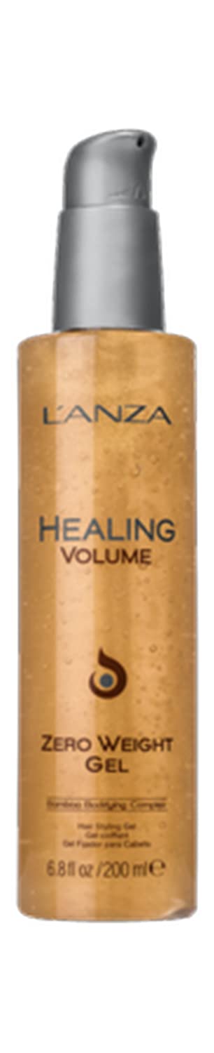 L'ANZA Healing Volume Zero Weight Gel, Dramatically Boosts Shine, Volume, and Thickness for Fine and Flat Hair, Rich with Bamboo Bodifying Complex and Keratin (6.8 Ounce)