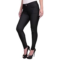 Jeggings for Women's Comfortable Cotton Blend Stretch Leggings Look Denim Jeggings with Pockets (Available in Plus Size)
