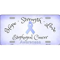 Esophageal Cancer Novelty Metal License Plate Tag LP-8307