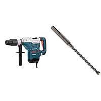 BOSCH 11264EVS 1-5/8 SDS-Max Combination Hammer with BOSCH HC5010 1/2 In. x 13 In. SDS-max Speed-X Rotary Hammer Bit, Grey