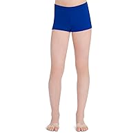 Capezio girls Boys Cut Low Rise athletic shorts, Royal, 4 6 US