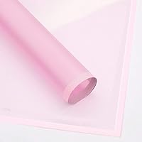 BBJ WRAPS Frosted Flower Wrapping Paper White Lines Gift Packaging Florist Bouquet Supplies 20 Counts (Pink)
