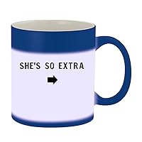 Arrow Right She's So Extra - 11oz Magic Color Changing Mug, Blue