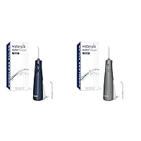 Waterpik Cordless Pulse Portable Water Flosser Bundle with 2 Classic Jet Tips, WF-20 Blue and Gray, WF-20CD017