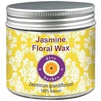 Deve Herbes Pure Jasmine Floral Wax (Jasminum grandiflorum) 100% Natural Therapeutic Grade 50gm