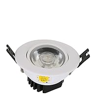 Recessed Ceiling Down Light For Living Room Aisle Basement Recessed Ceiling Lights 7W COB LED Color Temperature 3000K Warm White Light, 4000K Positive White Light, 6000K White Light, 650LM Fitt