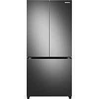 SAMSUNG RF18A5101SG 18 Cu. Ft. Smart Counter Depth French Door Refrigerator - Black Stainless