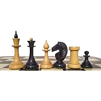 Russian Soviet Latvian Chess Pieces Only, Weighted Chess Set,Ebonies & Boxwood, Birthday Gifts by CHESSPIECEHUB (4