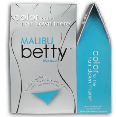 Betty Beauty Malibu (Aqua Blue) Betty - Color for the Hair Down There Hair Coloring Kit