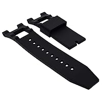 Ewatchparts RUBBER WATCH BAND STRAP COMPATIBLE WITH INVICTA SUBAQUA NOMA 5508 CHRONO ION-PLATED SPORT
