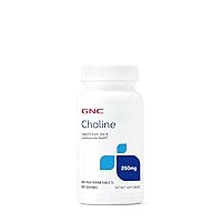 Choline 250mg | Supports Brain, Liver and Cardiovascular Health, Vegetarian | 100 Tablets