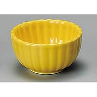 Small Yellow Chrysanthemum Shape 2.8 Small [80 x 43mm] Reinforced Japanese Tableware, Restaurant, Restaurant, Commercial Use