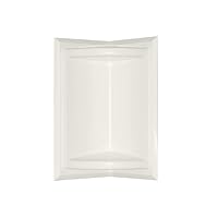 Swanstone SS07211.018 Solid Surface Corner Shower Soap Dish, 5.75-in L X 5.75-in H X 11-in H, Bisque