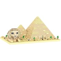 Sphinx Pyramid Egypt Building Blocks Set (2297Pcs) Famous World Architecture Educational Toys Micro Bricks for Kids Adults