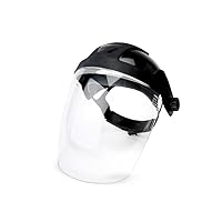 Sellstrom DP4 Face Shield - Lightweight Mask with High Impact Crown & Ratchet Headgear for Work, Grinding, Cutting - ANSI Z87.1 - Anti Fog Polycarbonate Window