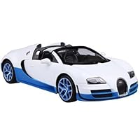 Radio Remote Control 1/14 Bugatti Veyron 16.4 Grand Sport Vitesse Licensed RC Model Car (White/Blue)
